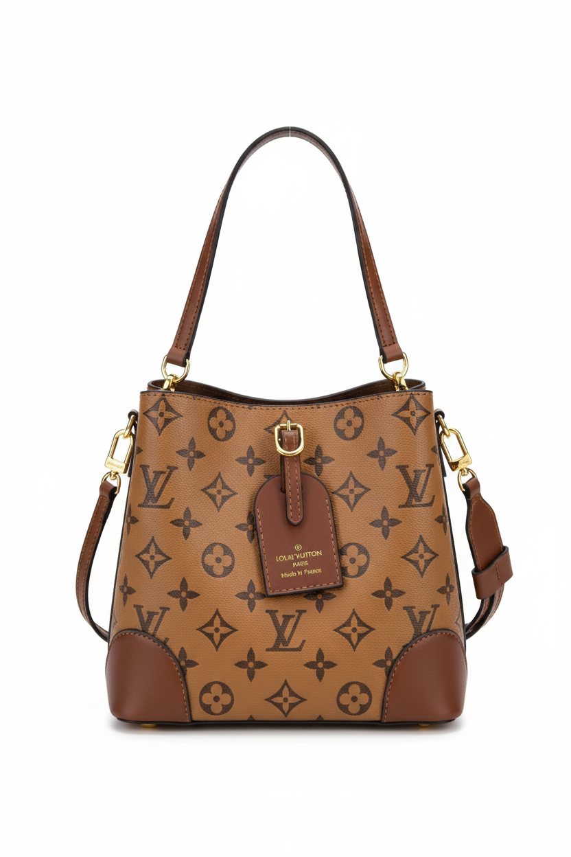Louis Vuitton vintage fringe bucket bag